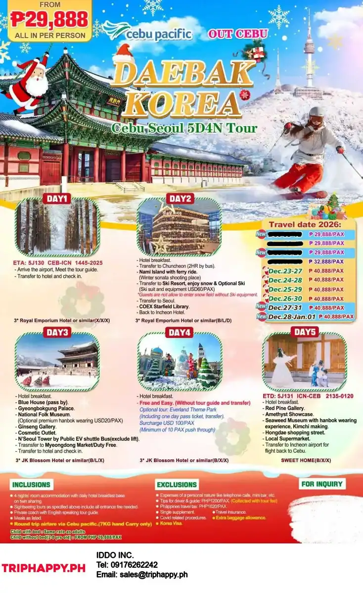 Daebak-Korea-Seoul-Out-Cebu-5D4N-Winter-2026