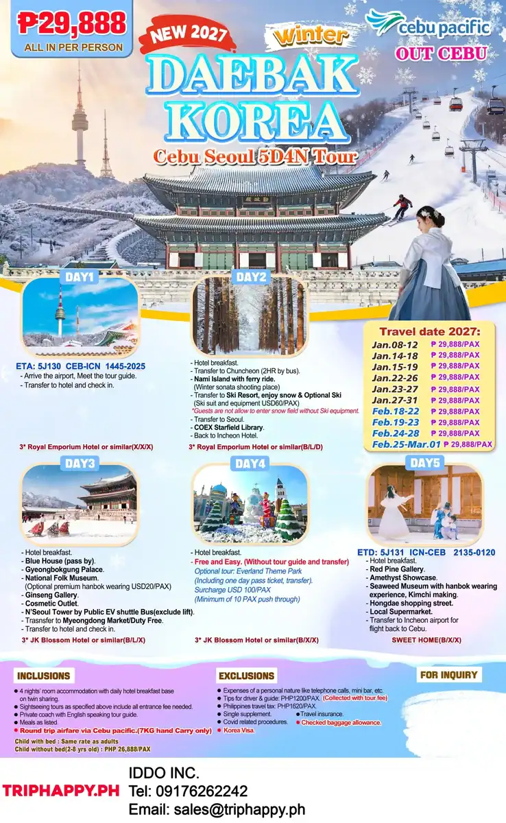 Daebak-Korea-Seoul-Out-Cebu-5D4N-Winter-2027