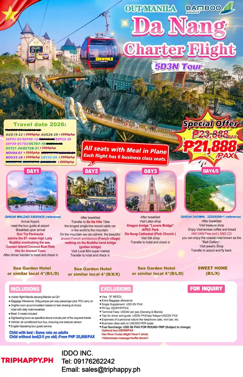 Danang-5D3N-Out-Manila