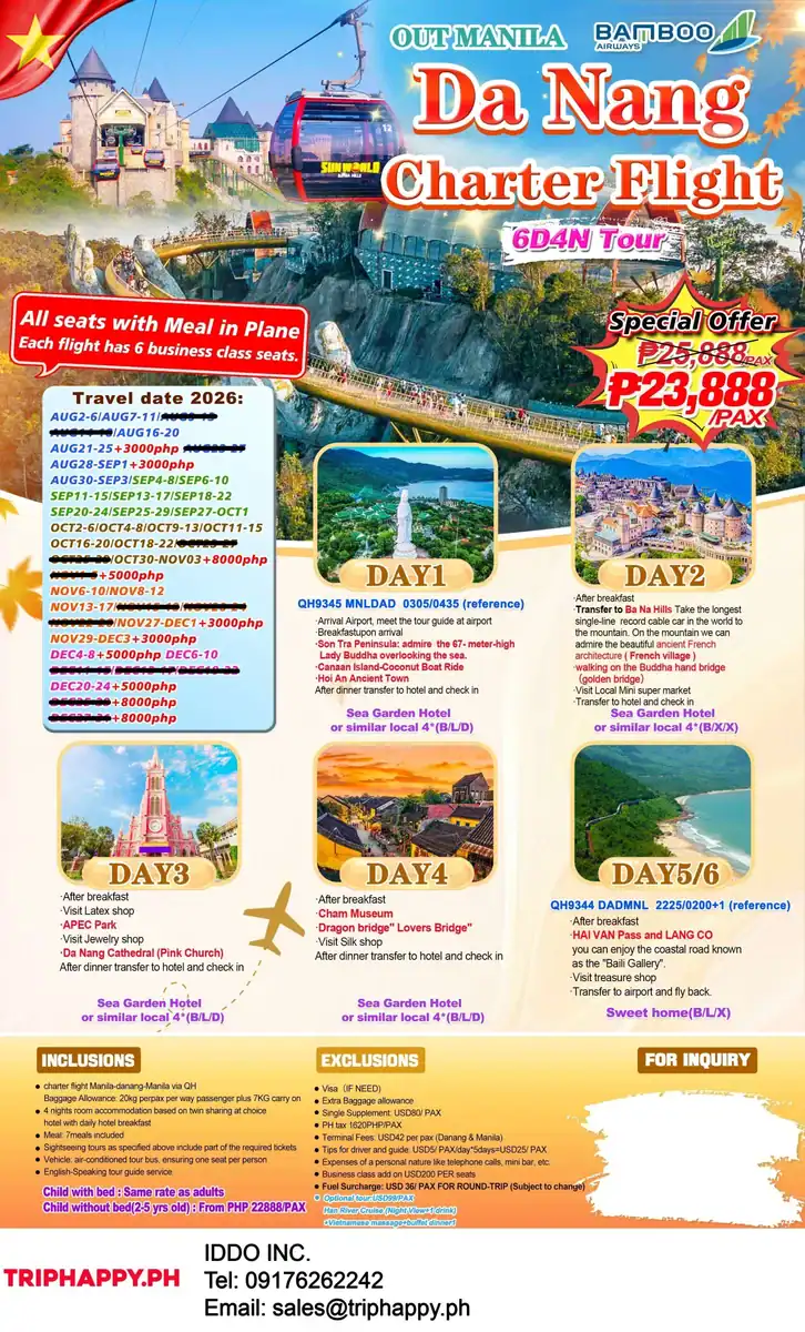 Danang-6D4N-Out-Manila