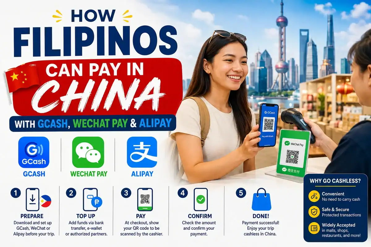 How Filipinos Can Pay in China with GCash, WeChat Pay & Alipay