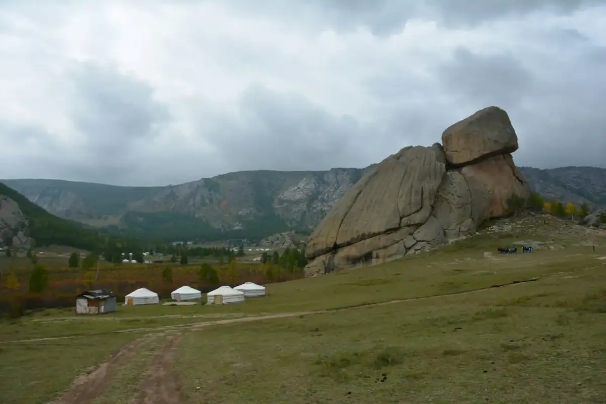 Scenic Rock Formations in Gorkhi-Terelj National Park, Mongolia
