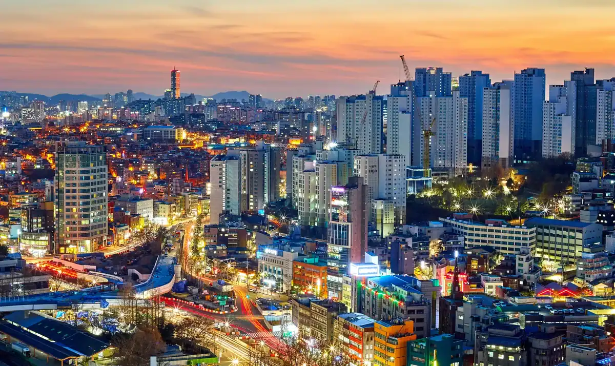 Seoul Night View from Namsan Tower