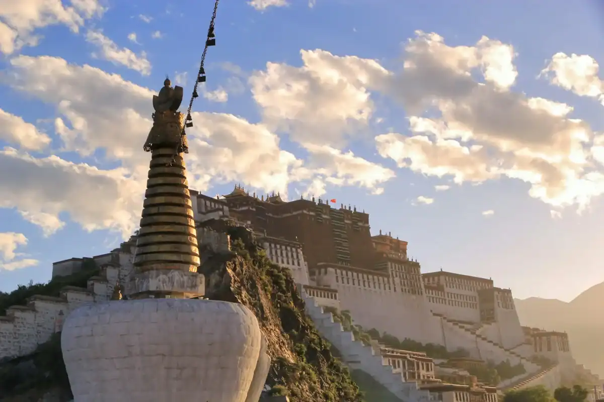 White Stupa near Potala Palace