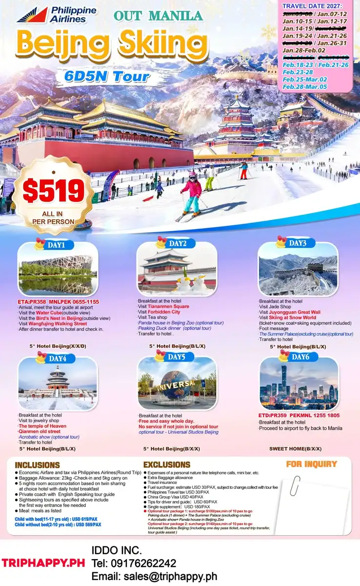 Beijing-Skiing-6D5N-Out-Manila
