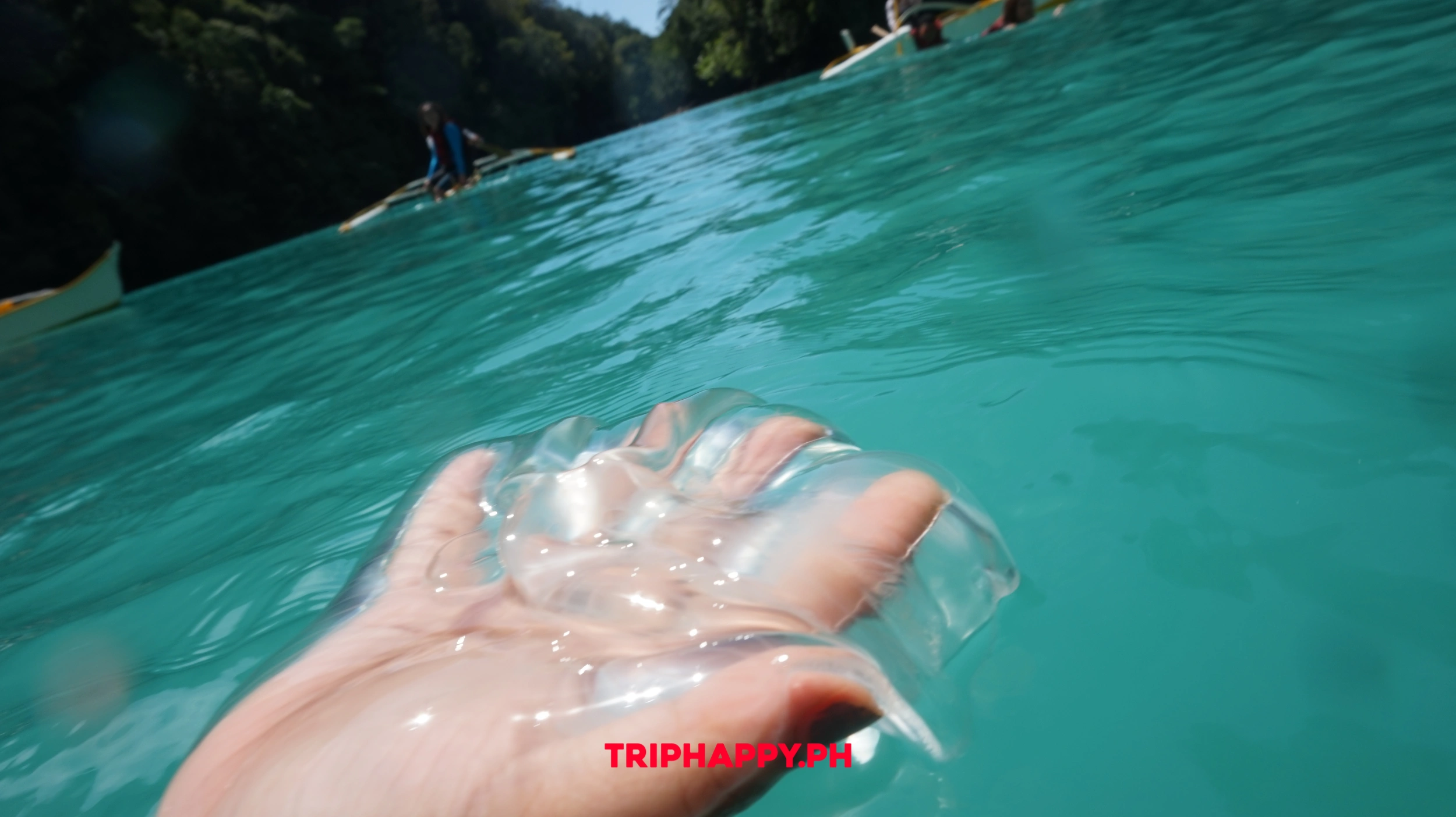 Take a refreshing dip and enjoy the crystal-clear waters of this tropical paradise.